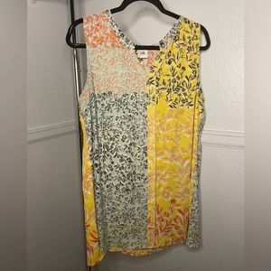 CAbi Golden Glow split blouse